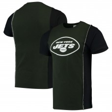 Футболка New York Jets Refried Apparel Sustainable Upcycled Split - Green/Black