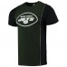 Футболка New York Jets Refried Apparel Sustainable Upcycled Split - Green/Black