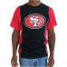 Футболка San Francisco 49ers Refried Apparel Sustainable Upcycled Split - Black/Scarlet