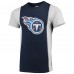 Футболка Tennessee Titans Refried Apparel Sustainable Upcycled Split - Navy/Gray