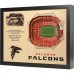 Atlanta Falcons 25.5 x 19.5 25-Layer StadiumViews 3D Wall Art