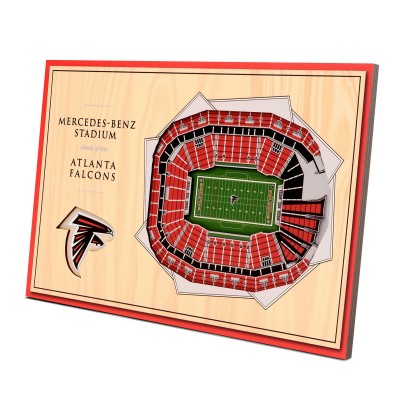 Atlanta Falcons 14 x 10.5 3D StadiumViews Desktop Display