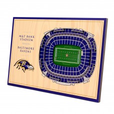 Baltimore Ravens 14 x 10.5 3D StadiumViews Desktop Display