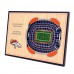 Denver Broncos 14 x 10.5 3D StadiumViews Desktop Display