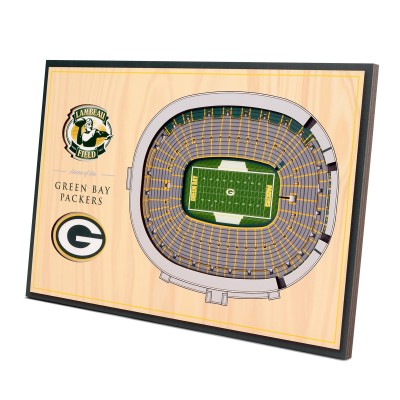 Green Bay Packers 14 x 10.5 3D StadiumViews Desktop Display