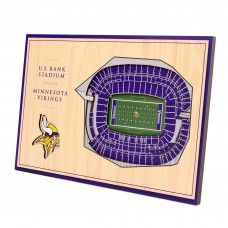 Minnesota Vikings 14 x 10.5 3D StadiumViews Desktop Display