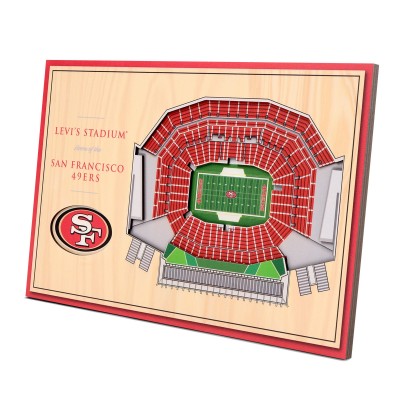 San Francisco 49ers 14 x 10.5 3D StadiumViews Desktop Display