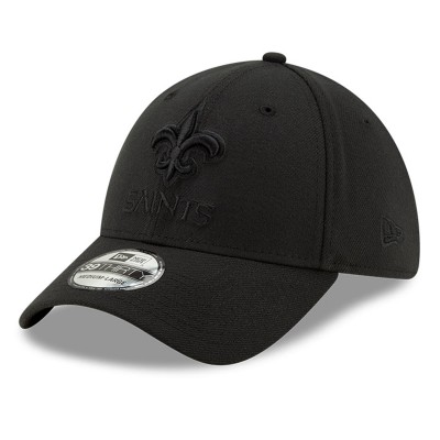 Бейсболка New Orleans Saints New Era Black Logo 39THIRTY