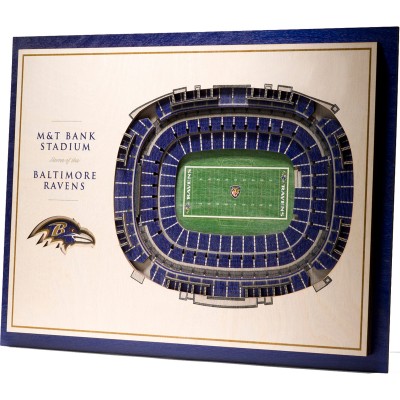 Baltimore Ravens 17 x 13 5-Layer StadiumViews 3D Wall Art