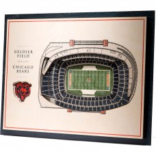 Chicago Bears 17 x 13 5-Layer StadiumViews 3D Wall Art