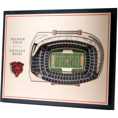 Chicago Bears 17 x 13 5-Layer StadiumViews 3D Wall Art