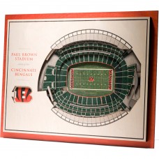 Cincinnati Bengals 17 x 13 5-Layer StadiumViews 3D Wall Art