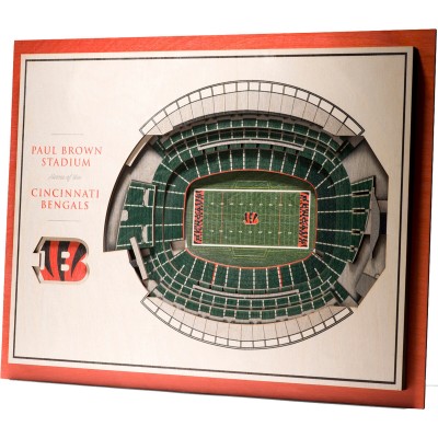 Cincinnati Bengals 17 x 13 5-Layer StadiumViews 3D Wall Art