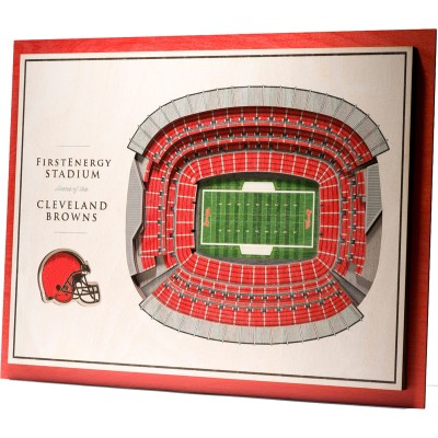 Cleveland Browns 17 x 13 5-Layer StadiumViews 3D Wall Art