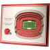 Cleveland Browns 17 x 13 5-Layer StadiumViews 3D Wall Art