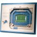 Detroit Lions 17 x 13 5-Layer StadiumViews 3D Wall Art