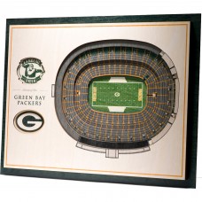 Green Bay Packers 17 x 13 5-Layer StadiumViews 3D Wall Art
