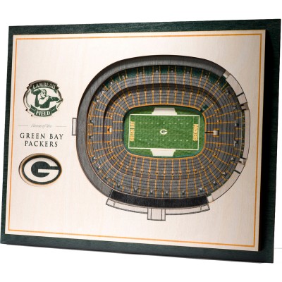 Green Bay Packers 17 x 13 5-Layer StadiumViews 3D Wall Art