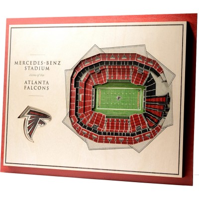 Atlanta Falcons 17 x 13 5-Layer StadiumViews 3D Wall Art