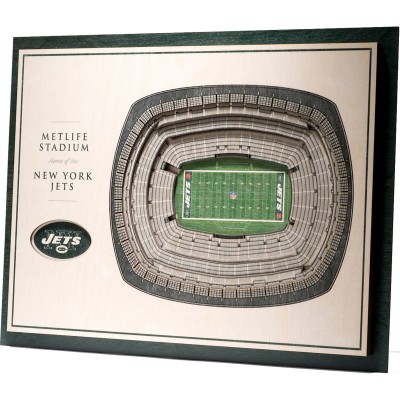 New York Jets 17 x 13 5-Layer StadiumViews 3D Wall Art