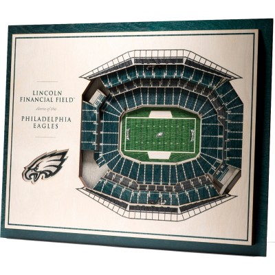 Philadelphia Eagles 17 x 13 5-Layer StadiumViews 3D Wall Art