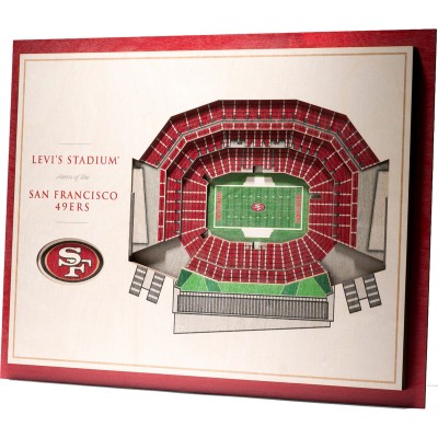 San Francisco 49ers 17 x 13 5-Layer StadiumViews 3D Wall Art