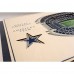 Dallas Cowboys 17 x 13 5-Layer StadiumViews 3D Wall Art