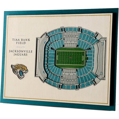 Jacksonville Jaguars 17 x 13 5-Layer StadiumViews 3D Wall Art