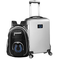 Indianapolis Colts MOJO Silver 2-Piece Backpack & Carry-On Set