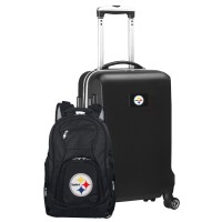 Pittsburgh Steelers MOJO Black 2-Piece Backpack & Carry-On Set