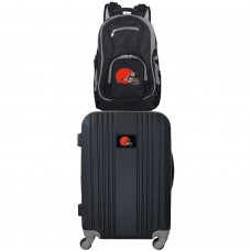 Cleveland Browns MOJO 2-Piece Backpack & Carry-On Luggage Set - Gray