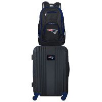 New England Patriots MOJO Gray 2-Piece Backpack & Carry-On Luggage Set