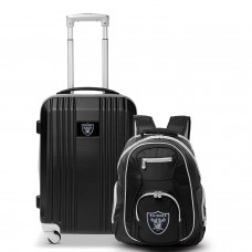 Las Vegas Raiders MOJO 2-Piece Backpack & Carry-On Luggage Set - Gray