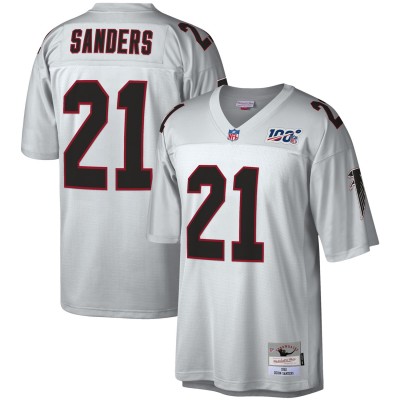 Игровая джерси Deion Sanders Atlanta Falcons Mitchell & Ness NFL 100 Retired Player Legacy - Platinum