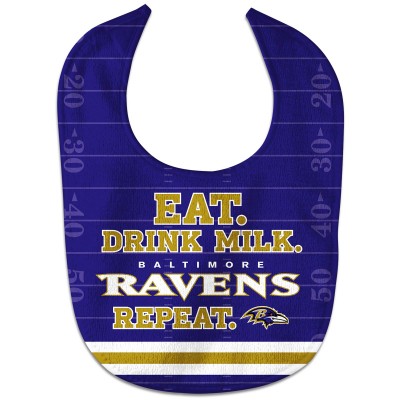 Малышам Baltimore Ravens WinCraft Eat. Drink. Repeat. All-Pro Bib