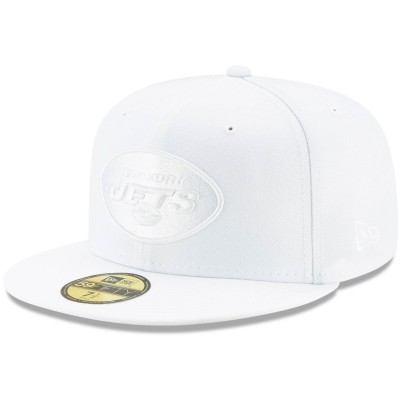 Бейсболка New York Jets New Era White on White 59FIFTY