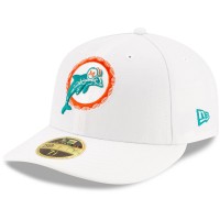 Бейсболка Miami Dolphins New Era White Omaha Low Profile 59FIFTY