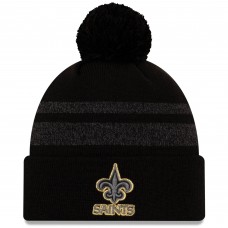 Шапка с помпоном New Orleans Saints New Era Dispatch Cuffed Knit - Black