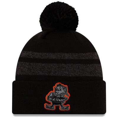 Шапка с помпоном Cleveland Browns New Era Black Dispatch