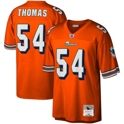 Игровая джерси Zach Thomas Miami Dolphins Mitchell & Ness Legacy Replica - Orange