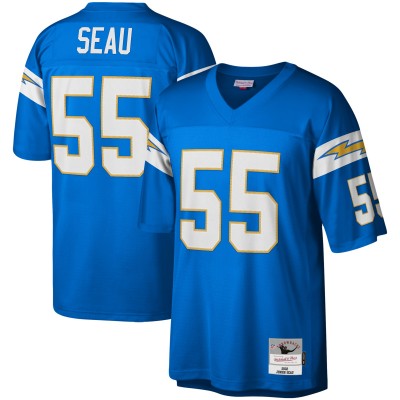 Джерси Los Angeles Chargers Junior Seau Mitchell & Ness Powder Blue Legacy Replica