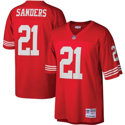 Игровая джерси Deion Sanders San Francisco 49ers Mitchell & Ness Legacy Replica - Scarlet