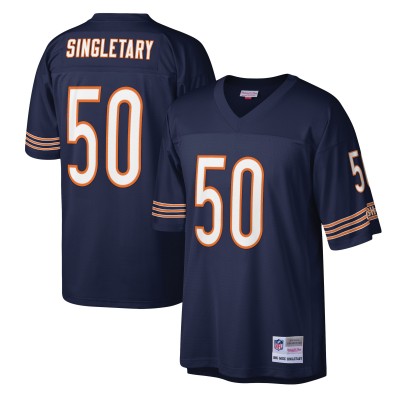 Джерси Chicago Bears Mike Singletary Mitchell & Ness Navy Legacy Replica