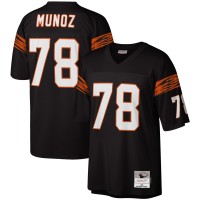 Джерси Cincinnati Bengals Anthony Muñoz Mitchell & Ness Black Legacy Replica