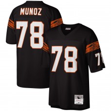 Джерси Cincinnati Bengals Anthony Muñoz Mitchell & Ness Black Legacy Replica