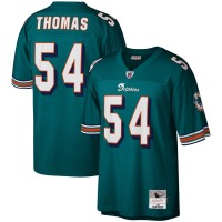 Джерси Miami Dolphins Zach Thomas Mitchell & Ness Aqua Legacy Replica