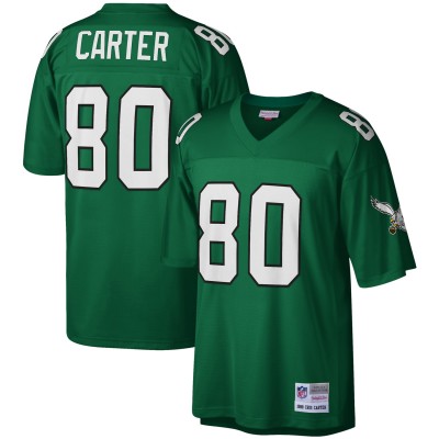 Игровая джерси Cris Carter Philadelphia Eagles Mitchell & Ness Legacy Replica - Kelly Green