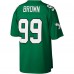 Игровая джерси Jerome Brown Philadelphia Eagles Mitchell & Ness Legacy Replica - Kelly Green