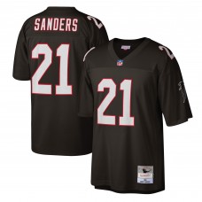 Джерси Atlanta Falcons Deion Sanders Mitchell & Ness Black Legacy Replica
