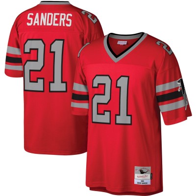 Джерси Atlanta Falcons Deion Sanders Mitchell & Ness Red Legacy Replica